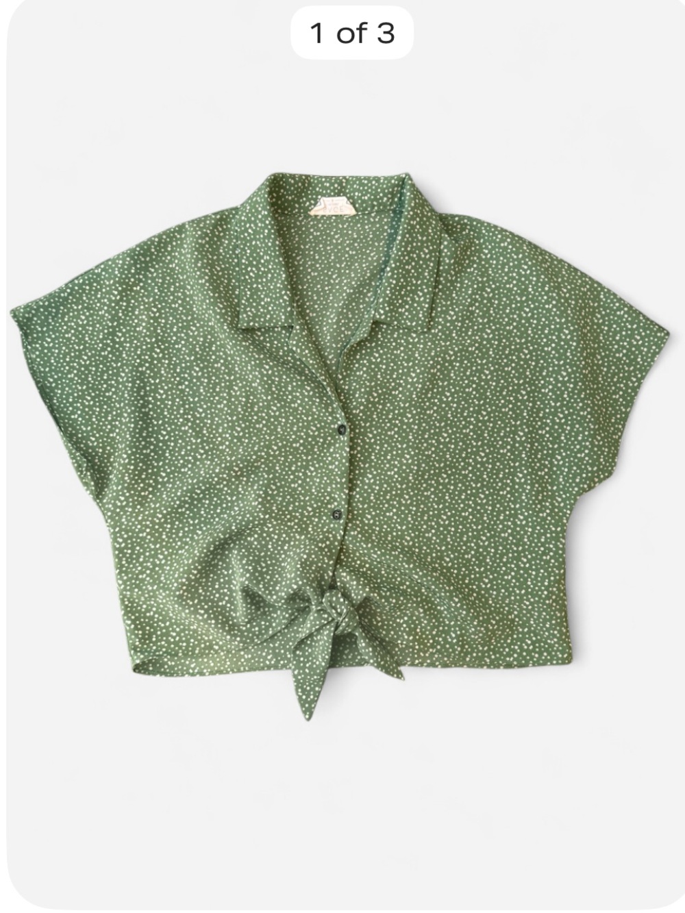 Sage the Label Green Pokadot Blouse
